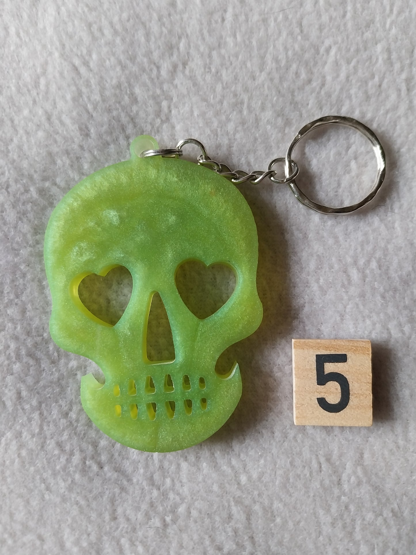 Porte-clefs tête de mort