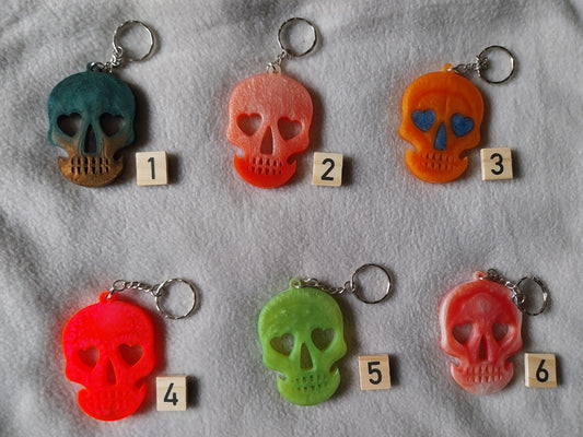 Porte-clefs tête de mort
