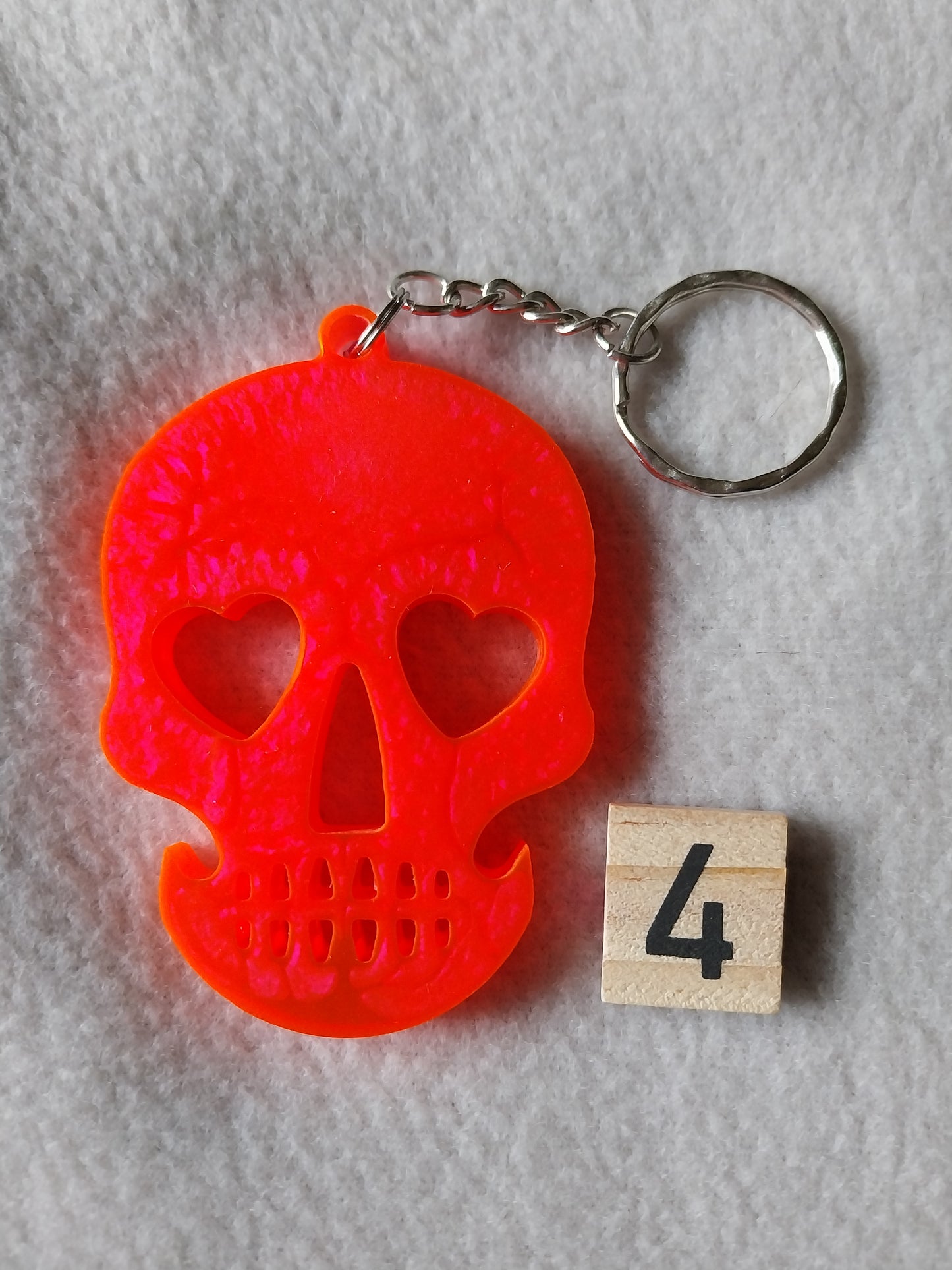 Porte-clefs tête de mort