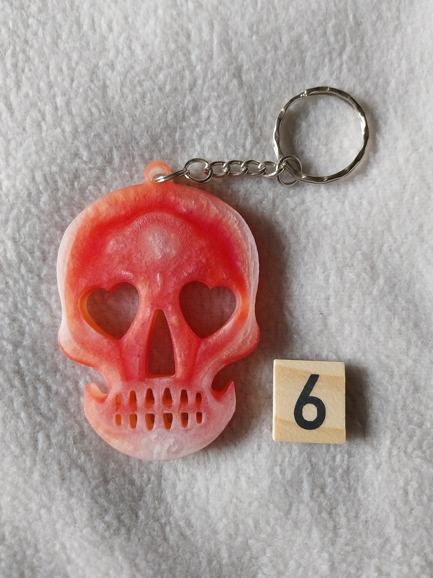 Porte-clefs tête de mort
