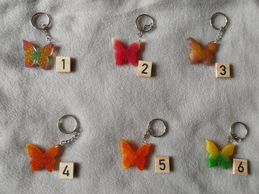 Porte-clefs papillon