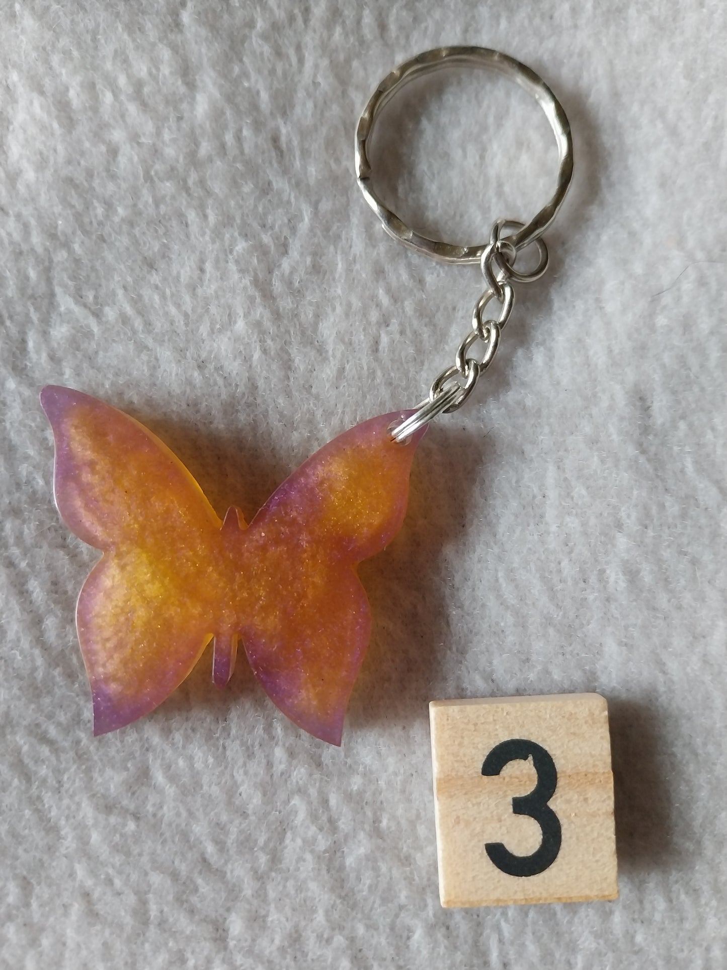 Porte-clefs papillon