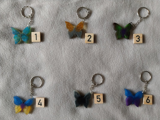 Porte-clefs papillon