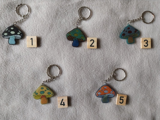 Porte-clefs champignon