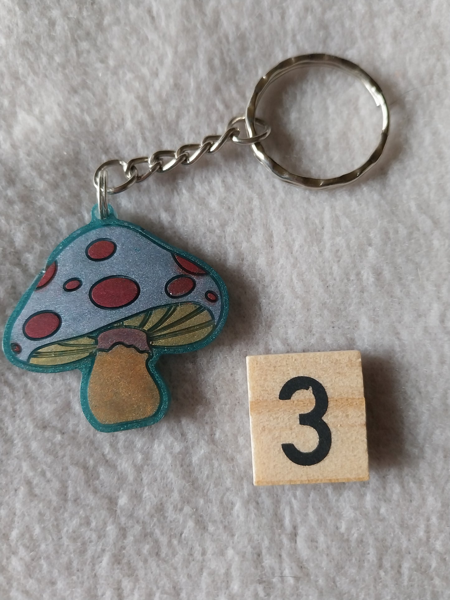 Porte-clefs champignon