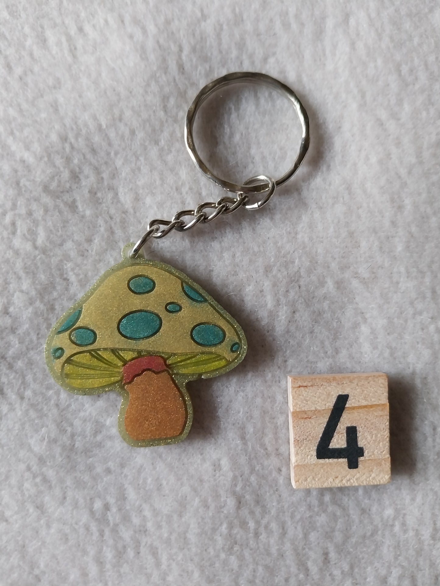 Porte-clefs champignon