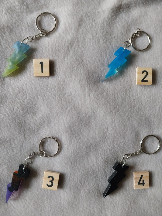 Porte-clefs éclair/rock